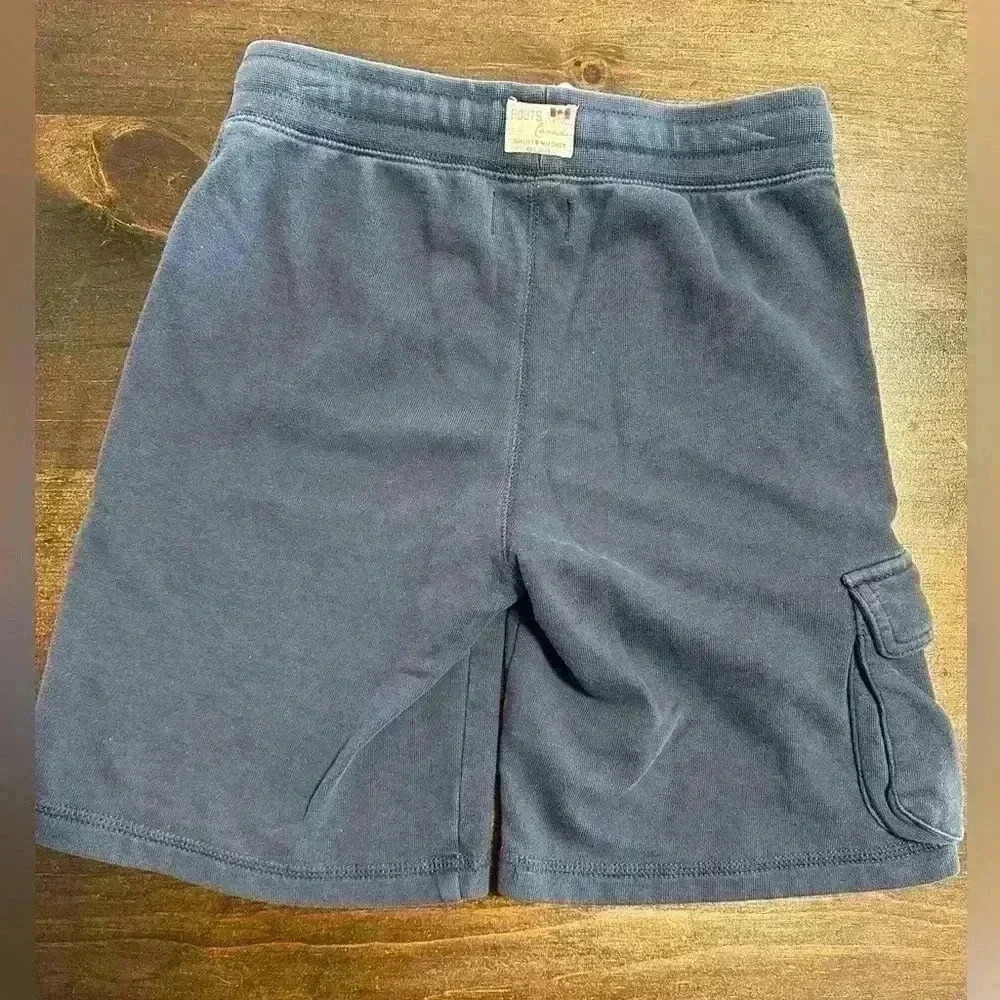 Roots Kids Canada Navy Blue Athletic Shorts Size 7 Cargo Sweatshorts - Picture 5 of 6